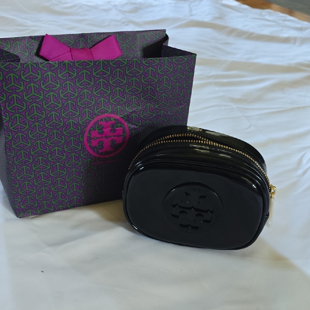 Tory Burch Black Cosmetic Case